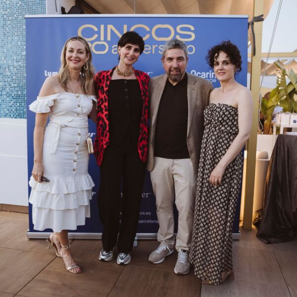 Colaboradoras con Sergio Matas celebración 30 aniversario de CINCOS