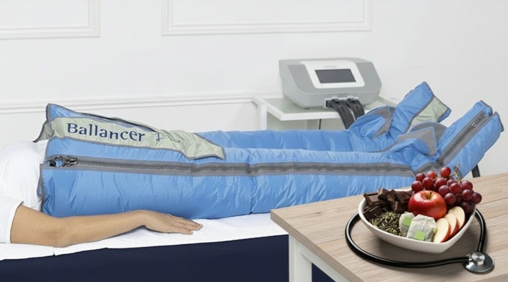 presoterapia y alimentos para salud vascular